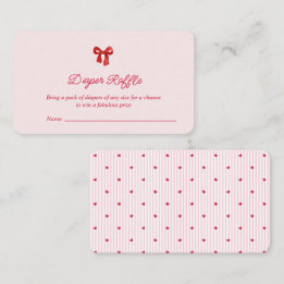 A Little Sweetheart Valentine Coquette Baby Shower Enclosure Card