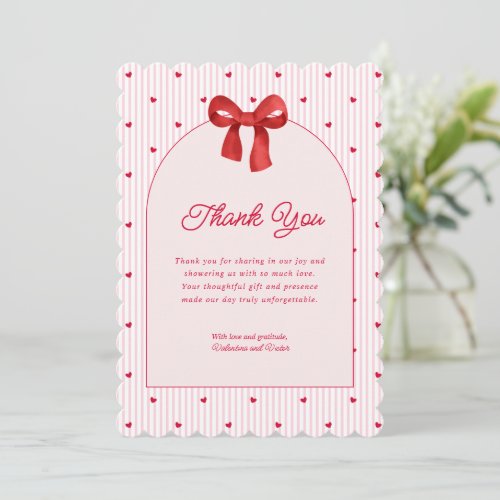 A Little Sweetheart Valentine Coquette Thank You 