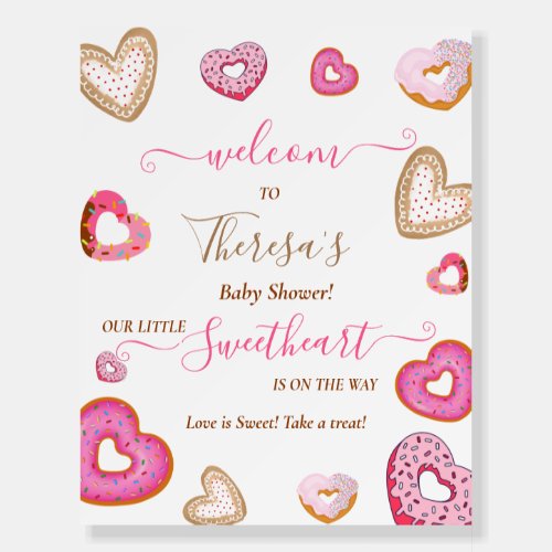 A little sweetheart valentine donuts foam board