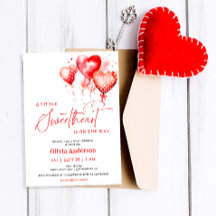 A Little Sweetheart Valentine Modern Baby Shower