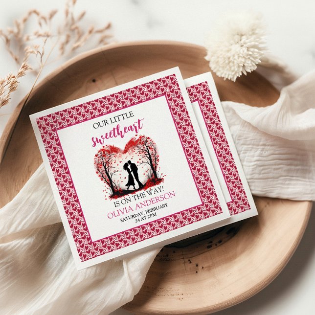 A Little Sweetheart Valentine Napkins (Creator Uploaded)