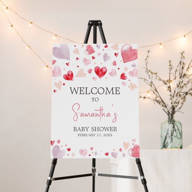 A Little Sweetheart Valentine Welcome Sign (In Situ (Stand))
