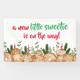 A Little Sweetie Is On Way Cookie Baby Shower Banner