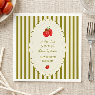 A Little Tomato is on Vine Baby Shower Napkins