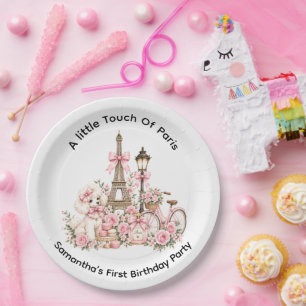 A Little Touch Of Paris Girls’ 1st. Birthday Party Paper Plates