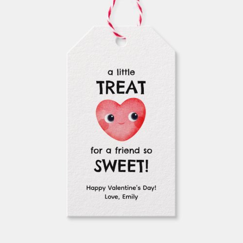 A little treat for a friend so sweet little heart gift tags