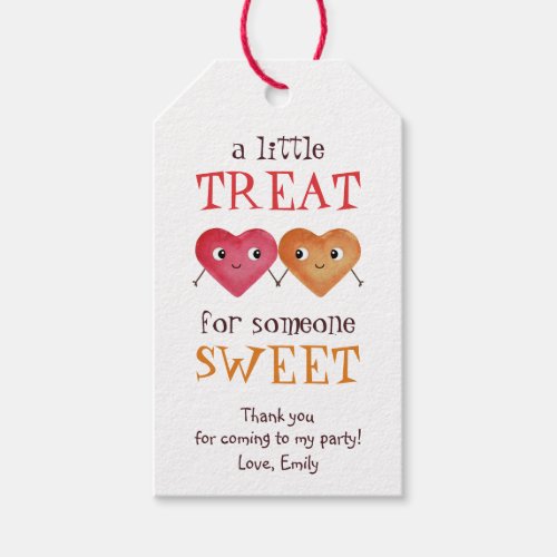A little treat for someone sweet cute favor tags