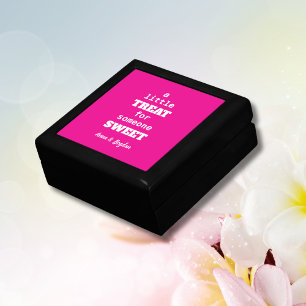 A Little Treat For Someone Sweet Hot Pink Vlentine Gift Box