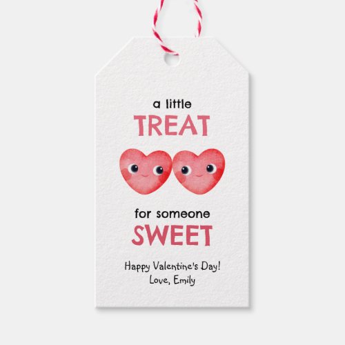 A little treat for someone sweet little hearts gift tags