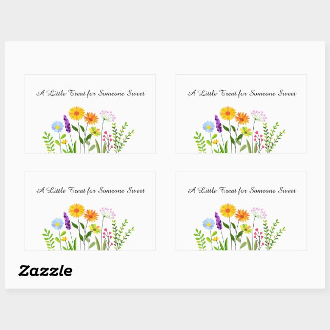 A Little Treat for Someone Sweet Rectangular Sticker (Sheet)
