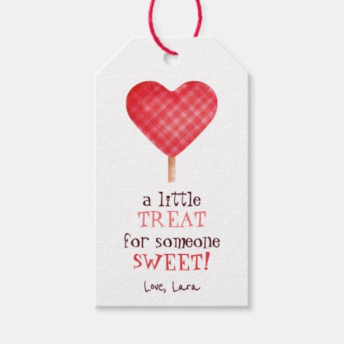 A little treat for someone sweet Valentine Gift Tags
