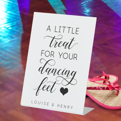 A Little Treat For Your Dancing Feet Flip Flop Pedestal Sign