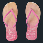 A Little Treat For Your Dancing Feet- Tropical Flip Flops<br><div class="desc">Celebrate in style with these trendy wedding flip flops. This design is easy to personalize with your own wording and your guests will be thrilled when they receive these fabulous party favors.</div>