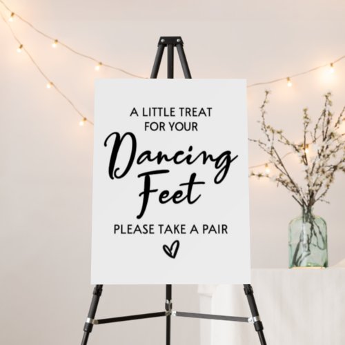 A Little Treat For Your Dancing Feet Wedding Sign