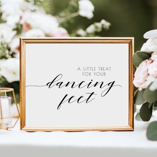 A Little Treat For Your Dancing Feet Wedding Sign
