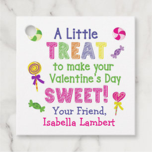 A Little Treat to Make Your Valentine's Day Sweet Favor Tags