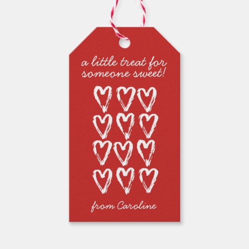 A Little Treat Valentines Day Gift Tag