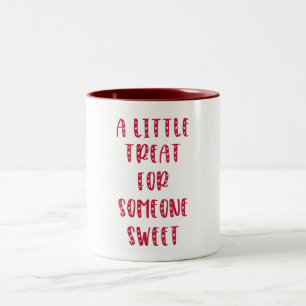 A little treat, Valentine's day Two-Tone Coffee Mug