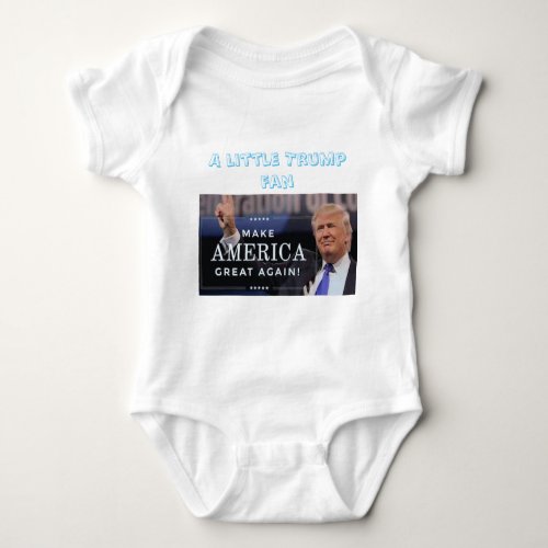 A little Trump fan baby bodysuit