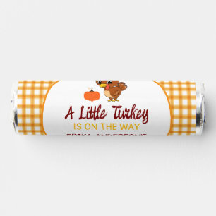 A Little Turkey Baby Shower Fall Thanksgiving Breath Savers® Mints