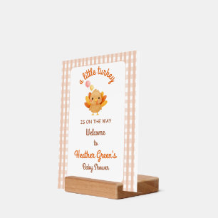 A little turkey Baby Shower Holder