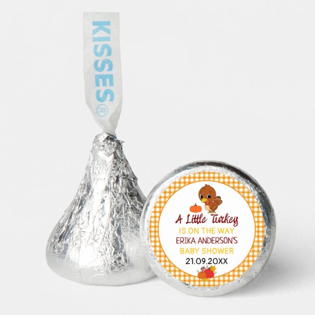 A Little Turkey Baby Shower Thanksgiving  Party  Hershey®'s Kisses® (Front)