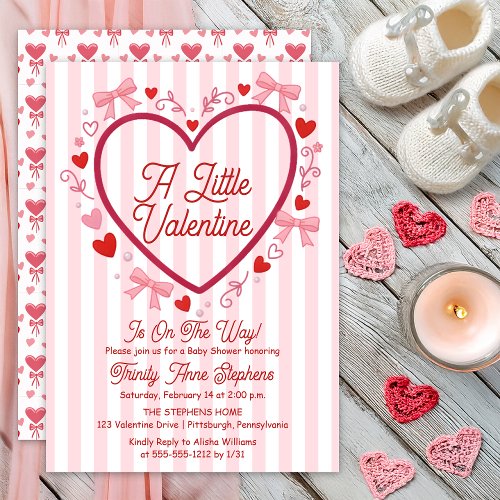 A Little Valentine Coquette Girl Baby Shower