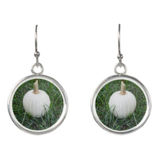 A Little White Pumpkin Earrings