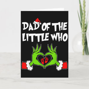 A Little Who Is Due Christmas Pregnancy Announceme Card