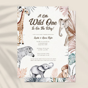 A little Wild One African Safari Baby Shower Invitation