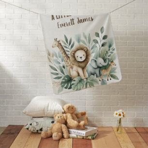 A Little Wild One Baby Blanket