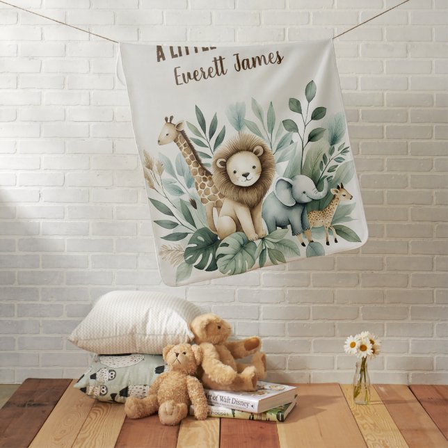 A Little Wild One Baby Blanket (In Situ)