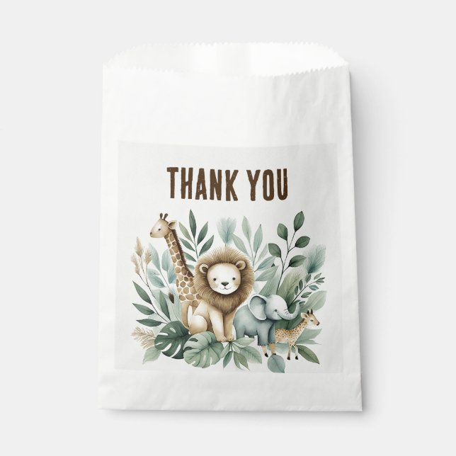 A Little Wild One  Favor Bag (Front)