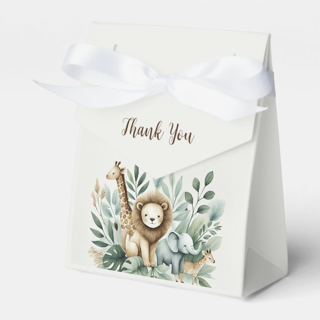 A Little Wild One  Favor Boxes (Front Side)