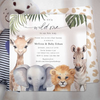A little Wild One is on His way Safari Baby Shower