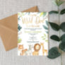 A Little Wild One Is On The Way Animal Baby Shower Invitation
