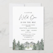 A Little Wild One Is On The Way Baby Shower Invitation (Front)