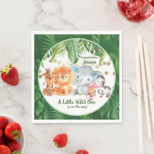 A Little Wild One Is On the Way Napkins