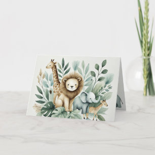 A Little Wild One Letterpress Thank You Card