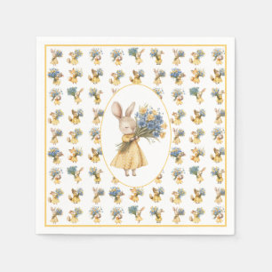 A Little Wildflower Animal Baby Shower Napkins