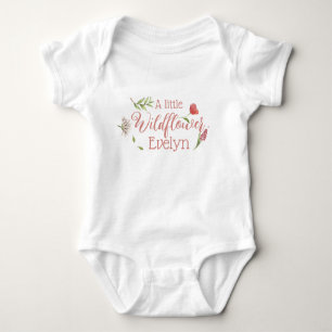 a little wildflower baby girl baby bodysuit