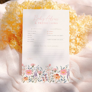 A Little Wildflower Baby Prediction & Advice Game