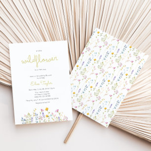 A little Wildflower Baby Shower Invitation