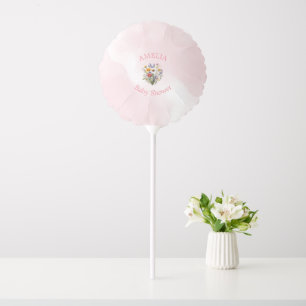 A Little Wildflower Boho Nature Girl Baby Shower Balloon