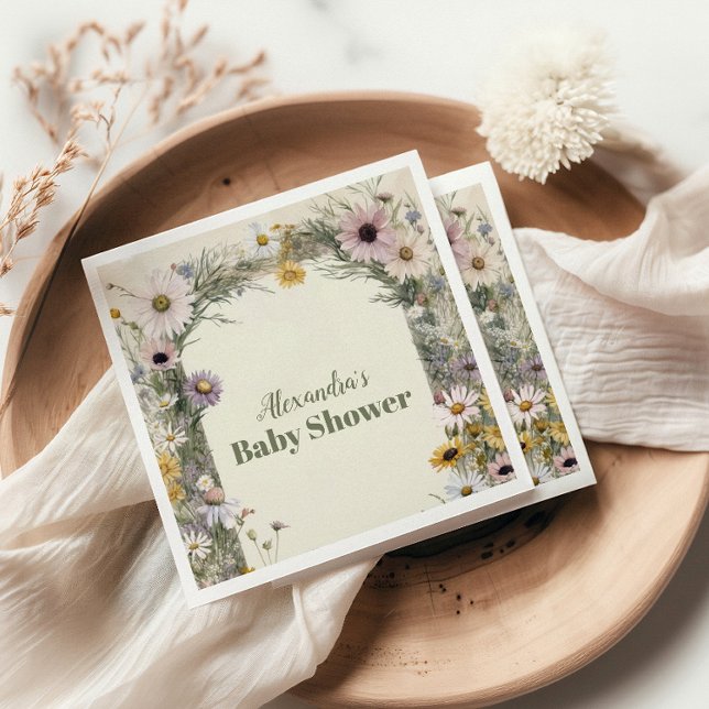 A Little Wildflower Boho Nature Napkins (Creator Uploaded)