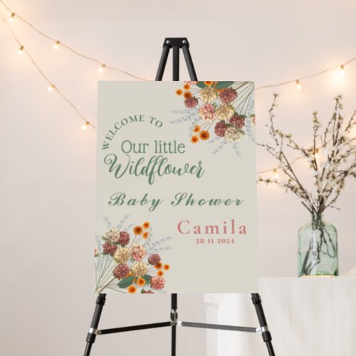 a little wildflower boho welcome signs