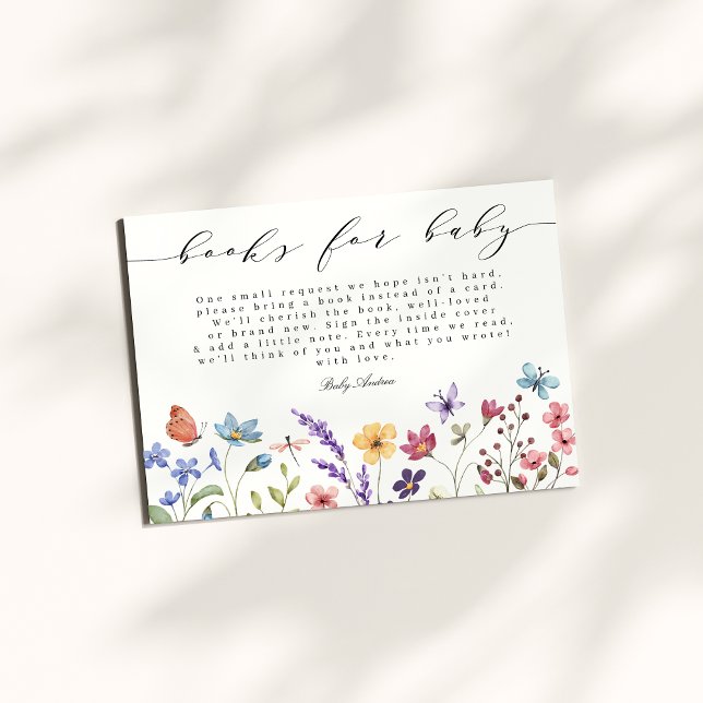 A little Wildflower Books for Baby Floral Garden Enclosure Card (Creator Uploaded)