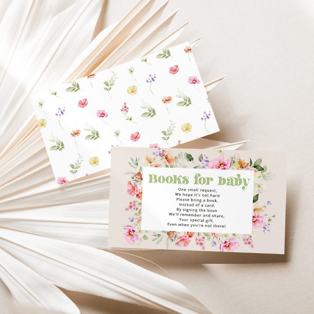 A little wildflower books for baby ticket enclosure card (Creator Uploaded)