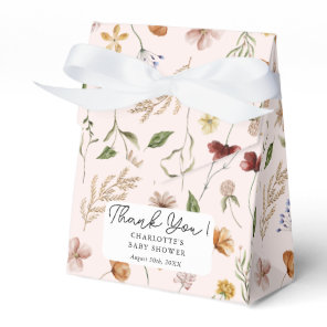 A Little Wildflower Girl Baby Shower Favor Boxes