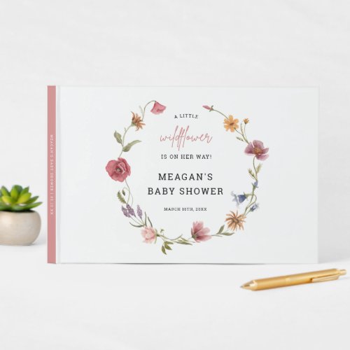 A Little Wildflower Girl Baby Shower Guestbook